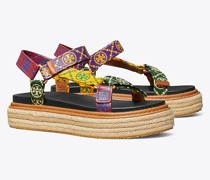 Tory Burch T Monogram Rope Sport Sandal