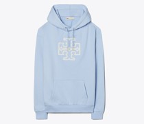 Tory Burch French Terry Logo Hoodie