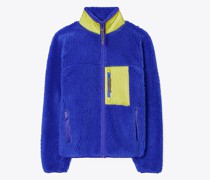 Tory Burch High-Pile Fleece Zip Jacket