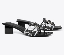 Tory Burch Crystal Bobble Heeled Mule Sandal