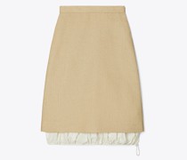 Tory Burch Silk Linen Skirt