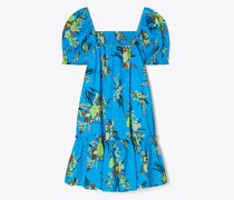 Tory Burch Printed Smocked Mini Dress
