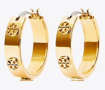 Tory Burch Small Miller Stud Huggie Earring