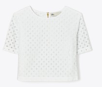 Tory Burch Eyelet Crop Top