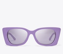 Tory Burch Kira Quilted Geometric Sunglasses