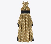 Tory Burch Coffee Stripe Poplin Dress
