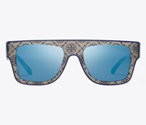 Tory Burch Oversized Geometric Sunglasses