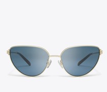 Tory Burch Eleanor Metal Cat-Eye Sunglasses