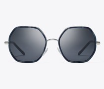 Tory Burch Eleanor Chain Geometric Sunglasses