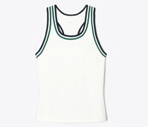 Tory Burch Contrast Strap Tennis Tank