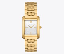 Tory Burch Eleanor Watch, Gold-Tone Stainless Steel, 25 x 36 MM