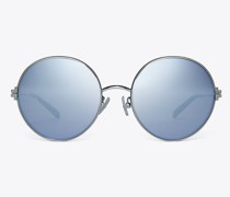Tory Burch Eleanor Metal Round Sunglasses