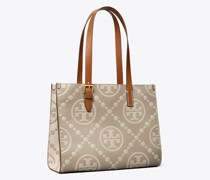 Tory Burch Small T Monogram Contrast Embossed Tote