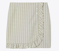 Tory Burch Yarn-Dyed Twill Ruffle Golf Skirt