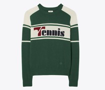 Tory Burch Cashmere Retro Tennis Sweater