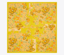 Tory Burch Kira Blossom Double-Sided Silk Square Scarf