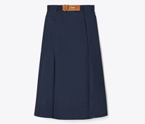 Tory Burch Poplin Pleated Skirt