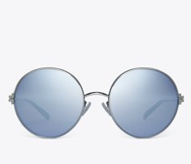 Tory Burch Eleanor Metal Round Sunglasses