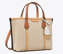 Tory Burch Small Perry Canvas Triple-Compartment Tote
