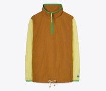 Tory Burch Colorblock Nylon Half-Zip Jacket