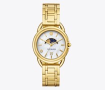 Tory Burch Miller Moon Watch, Gold-Tone Stainless Steel