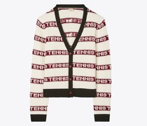 Tory Burch Jacquard Tennis Cardigan