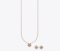 Tory Burch Kira Pavé Pendant and Stud Earring Gift Set