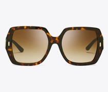 Tory Burch Miller Oversized Square Sunglasses