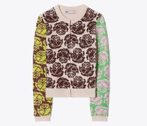 Tory Burch Sequined Rose Cardigan