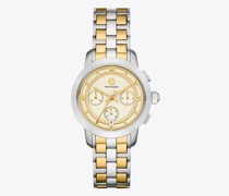 Tory Burch Tory Chronograph Watch, Two-Tone Gold/Stainless Steel