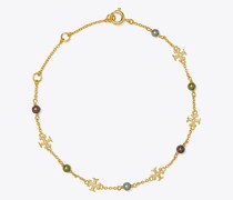 Tory Burch Kira Pearl Delicate Chain Bracelet