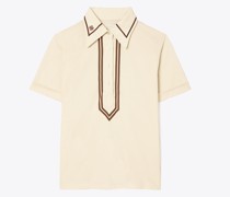 Tory Burch Retro Mercerized Cotton Polo