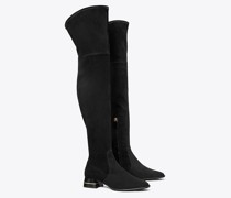 Tory Burch Multi-Logo Stretch Over-the-Knee Boot