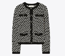 Tory Burch Flower Jacquard Kendra Cardigan