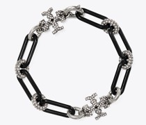 Tory Burch Roxanne Chain Pavé Enamel Bracelet