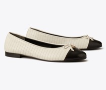 Tory Burch Cap-Toe Quilted Ballet