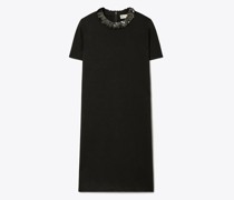 Tory Burch Sequin-Collared Wool Sweater Dress