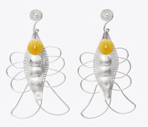 Tory Burch Wire Fish Statement Earring