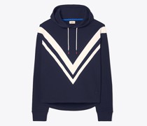 Tory Burch French Terry Chevron Hoodie