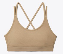 Tory Burch Compression Mélange Cross-Back Bra