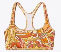 Tory Burch Printed Weightless Racerback Bra