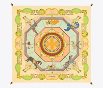 Tory Burch Carousel Double-Sided Silk Square Scarf