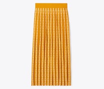 Tory Burch Pleated Jacquard Tech Knit Skirt
