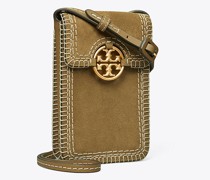 Tory Burch Miller Suede Stitched Phone Crossbody