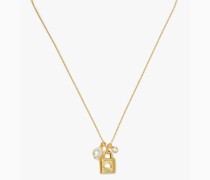 Lock And Spade Charm Anhänger, Extraklein