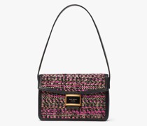 Katy Schultertasche aus Tweed, Mittelgroß - Pink Multi - ONE SIZE