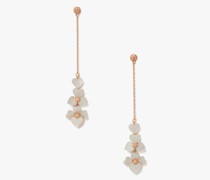 Precious Pansy Gerade Ohrringe - Cream Multi/Rose Gold - ONE SIZE