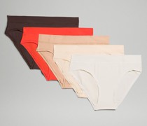 UnderEase Bikini-Unterwäsche mit mittelhohem Bund 5er-Pack