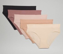 UnderEase Bikini-Unterwäsche mit mittelhohem Bund 5er-Pack