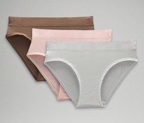 UnderEase Bikini-Unterwäsche mit mittelhohem Bund 3er-Pack